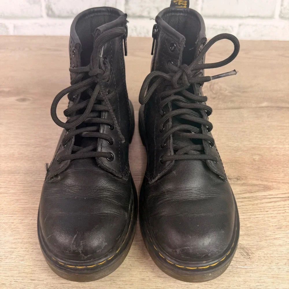 Dr Martens 1460 Side Zip Boot Black Kids Size 2
